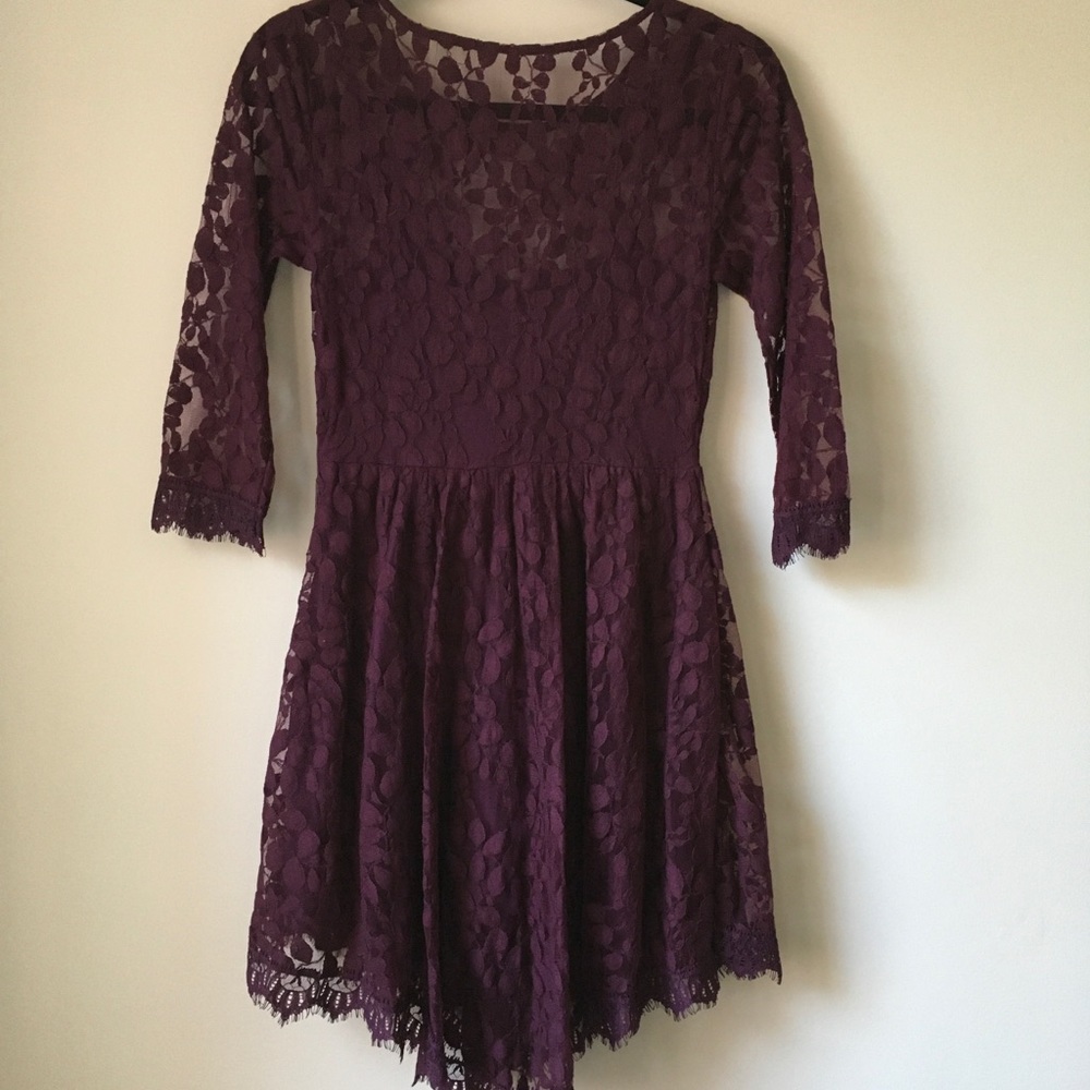 Free People Lined Lace Dress - Picture 6 of 8